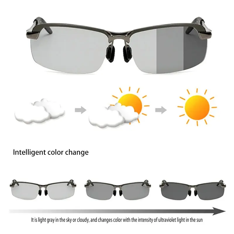 Cycling Sunglasses Color Changing Polarized Sunglasses