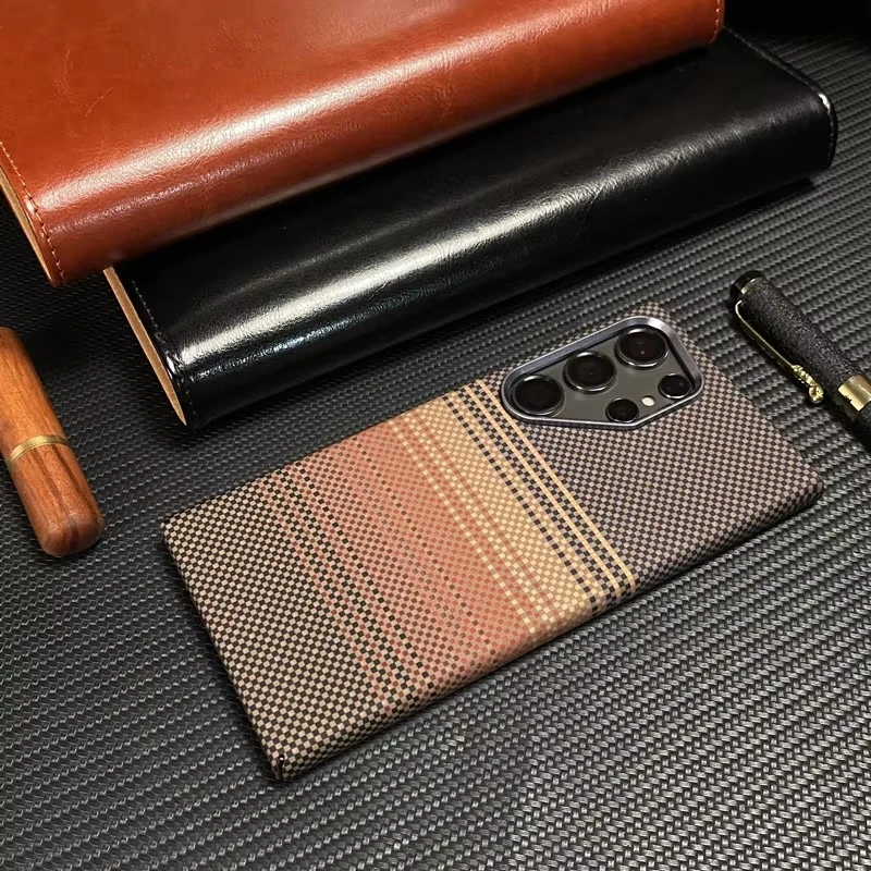 Carbon Fiber Texture MagSafe Phone Case - Magnetic Wireless Charging, Shockproof PC Cover