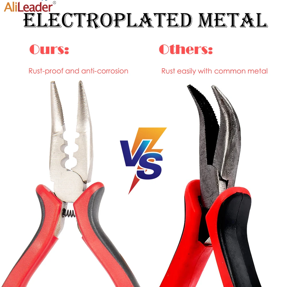 Hair Extension Pliers Bend Tip C Shaped Removing Tongs