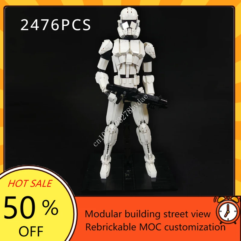 

2476PCS MOC Space Battle Helmets Clone Trooper Mega Figure Model Building Blocks Technology Bricks Creative Assembly Kids Gifts