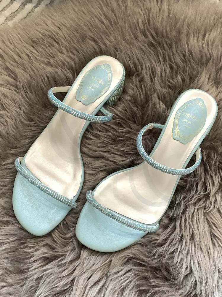 Rih Crystal Decor Sandal Heels main image 1