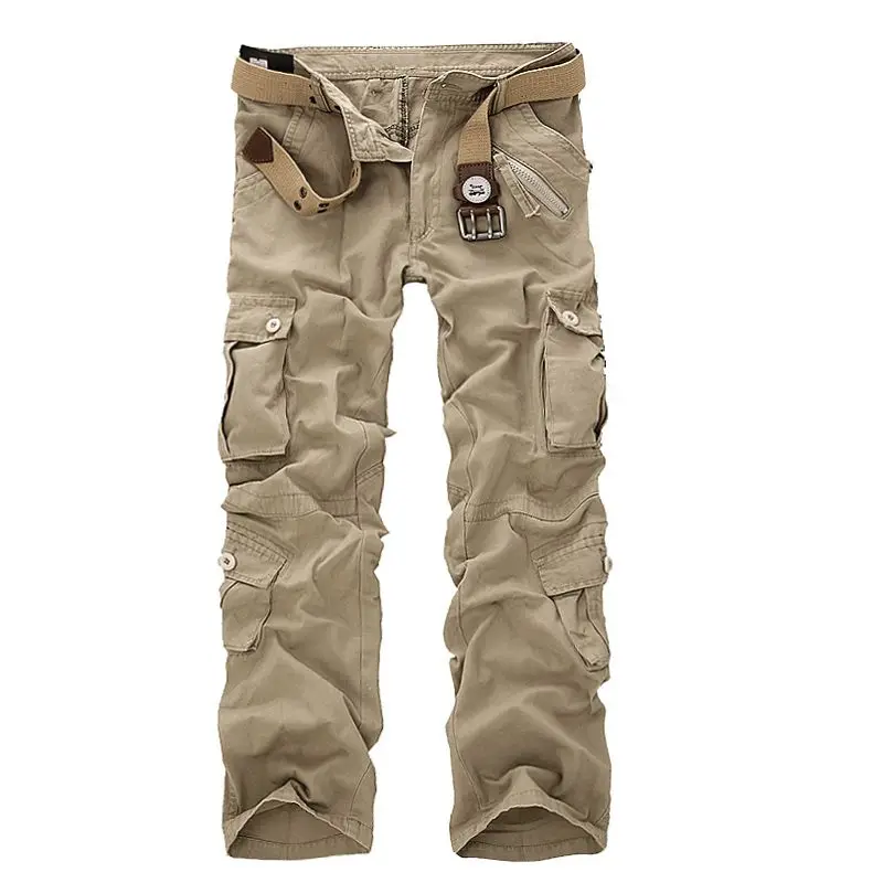 

Fashion Military Cargo Pants Men Loose Baggy Tactical Trousers Oustdoor Casual Cotton Cargo Pants Men Multi Pockets Big size