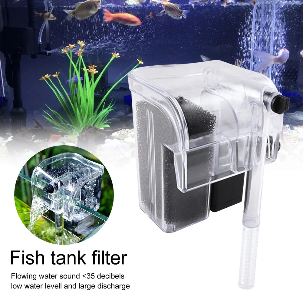 External Filter Fish Tank Aquarium Waterfall Filter Pump Hanging Fish