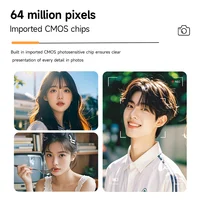 Digital Camera 4K 64MP HD 18X Zoom Autofocus Retro Compact Digital Camera with 2.8 Inch Screen for Travel Photography Vlogging 4