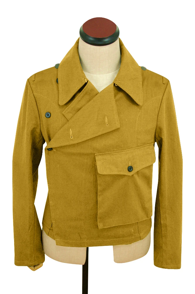 Gute-005 Wwii German Dak Tropical Afrikakorps Luftwaffe Sand Panzer Wrap Jacket Type Ii