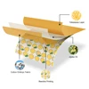 Weedi Reusable Beeswax Food Wraps Orangic Cotton Wrap Fabric, Fresh Keeping Eco Friendly Beeswax Wrap for Food bee's wraps 5
