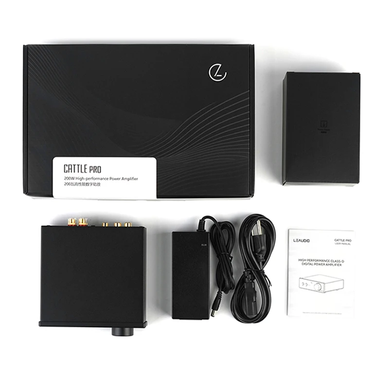 LEAUDIO CATTLE PRO High performance Class D Power Amplifier TWO RCA inputs 2.1 subwoofer TPA3255 3