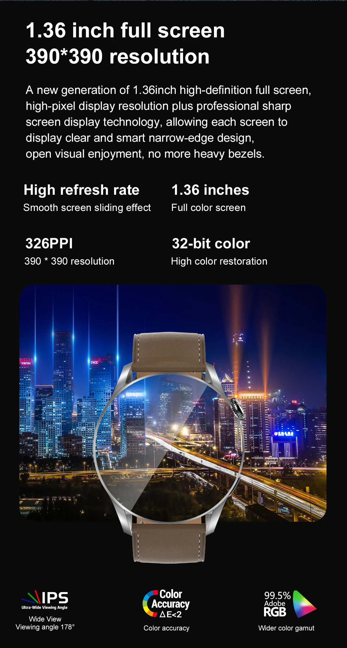 2022 ο 1.36 ġ Ʈ ġ 390*390 HD ũ   Smartwatch   GT Huawei Apple