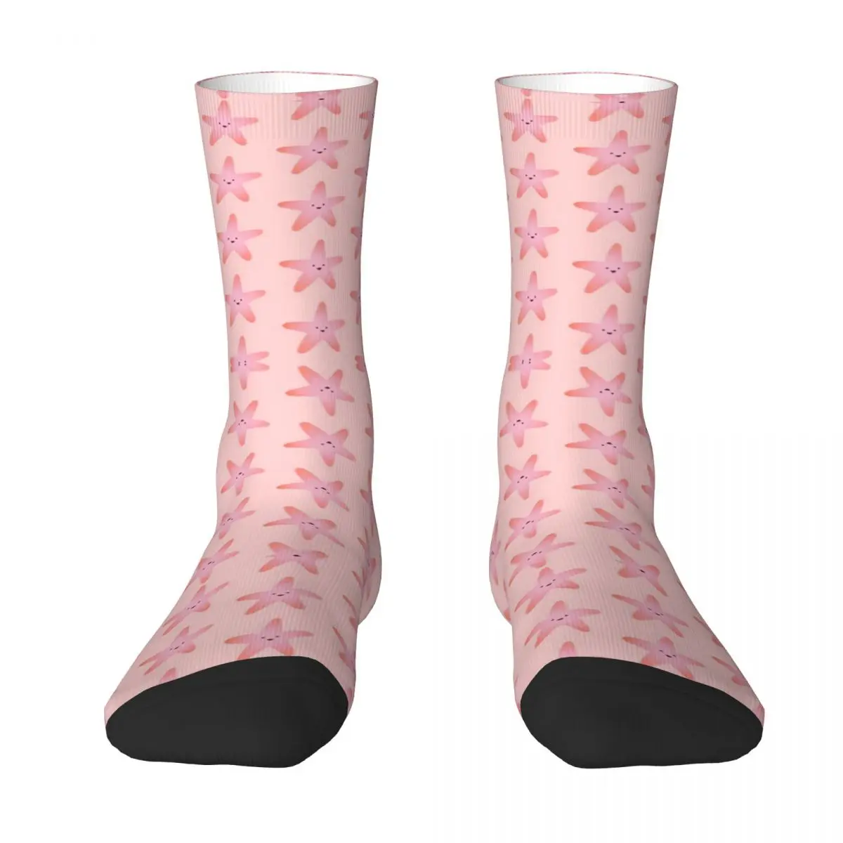 

Cute Happy Little Pink Starfish R92 Stocking BEST TO BUY Knapsack Elastic SocksHumor Graphic