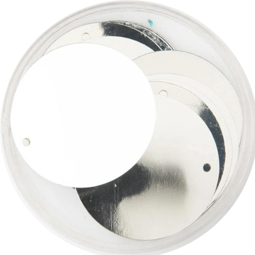 PVC Sequin 50g Large Round 30mm Flat Round Paillette Decoration Side Hole For Dancing Dress Silver Confetti Spangles sequins for crafts sequin embroidery accessories sequin sewing accessories sequins accessories