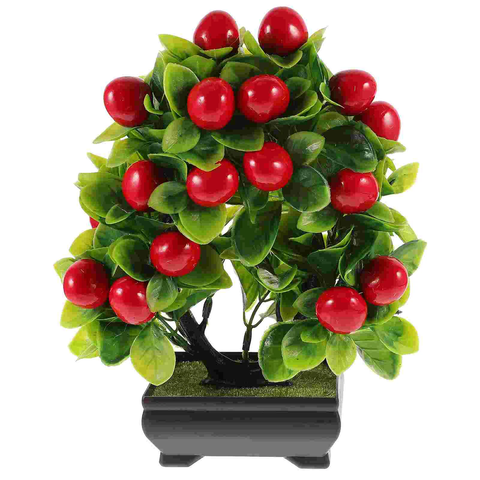 

Simulated Flower Small Bonsai Fake Potted Ornaments Home Desktop Green Plant Decoration 2pcs (bell Grass (lotus Color))