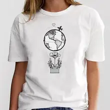 

Travel Happy Time New Print Graphic Tees Cartoon Shirt Fashion Women's Clothing Femme T-Shirt Tops Summer O-neck Female Tshirt