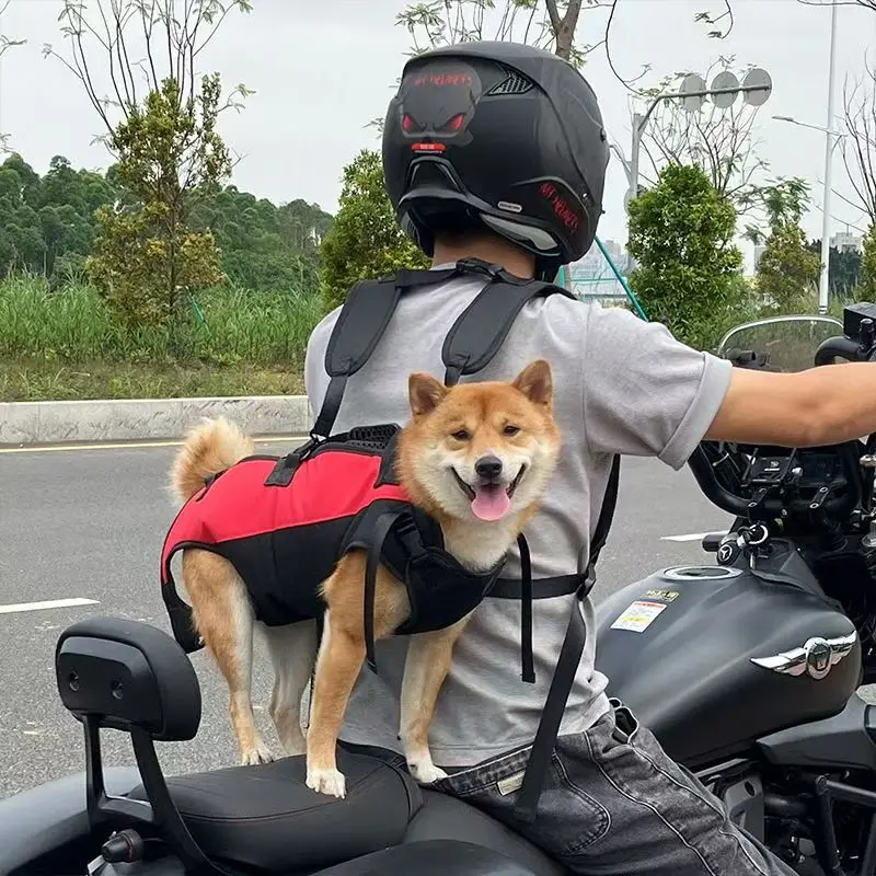 Dog backpack Pet multi-functional shoulders go out with dog bag Riding dog joyride backpack