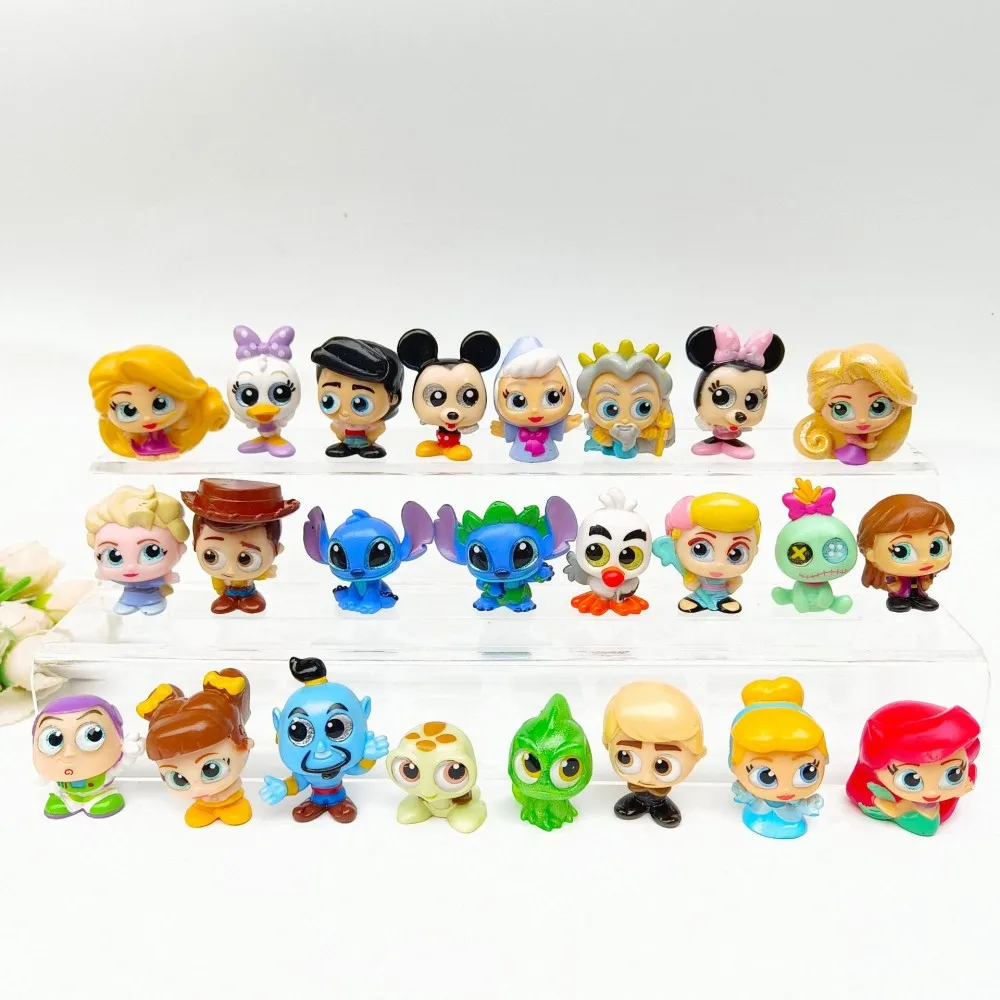 

10/30 шт. Disney Doorables Princess Анна, Эльза, Олаф куклы Мультяшные большие коллекционные модели Фигурки игрушки для детей подарок случайная отправка