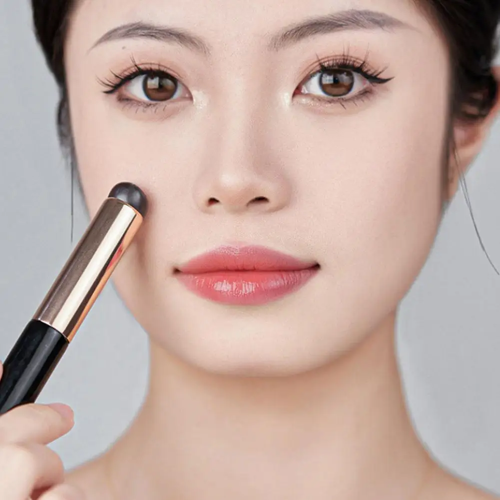 Makeup Brush Set Makeup Brush Silicone Angled Concealer Brush Round Head Lip Lipstick