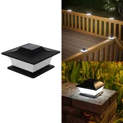 Solar LED Post Light with Automatic On/Off for Outdoor Pathways and Garden Decor (1pc white)