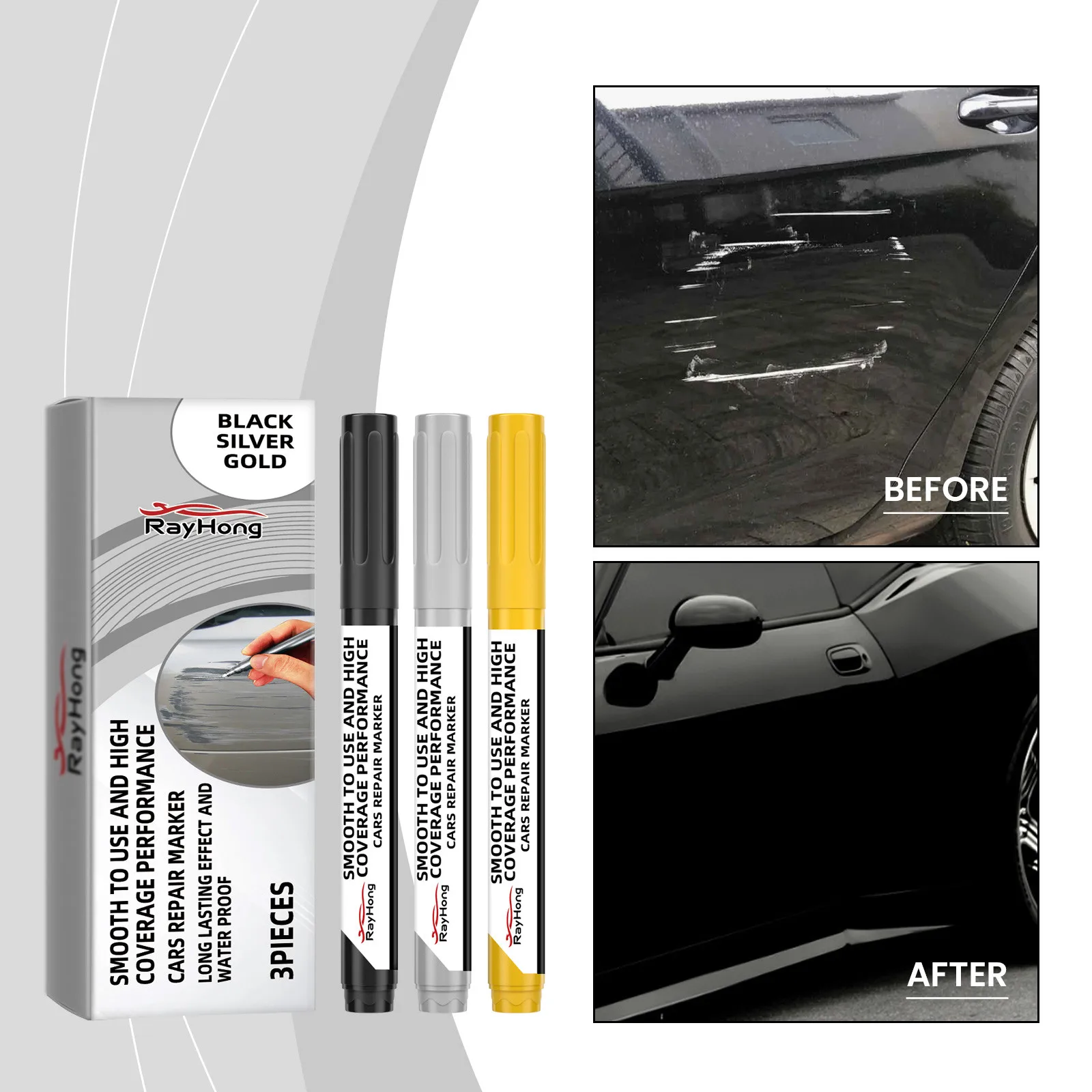 Car Paint Scratch Repairs Pen Quick Car Color Restoration Repairs Pen Convenient Paint 4.5ml