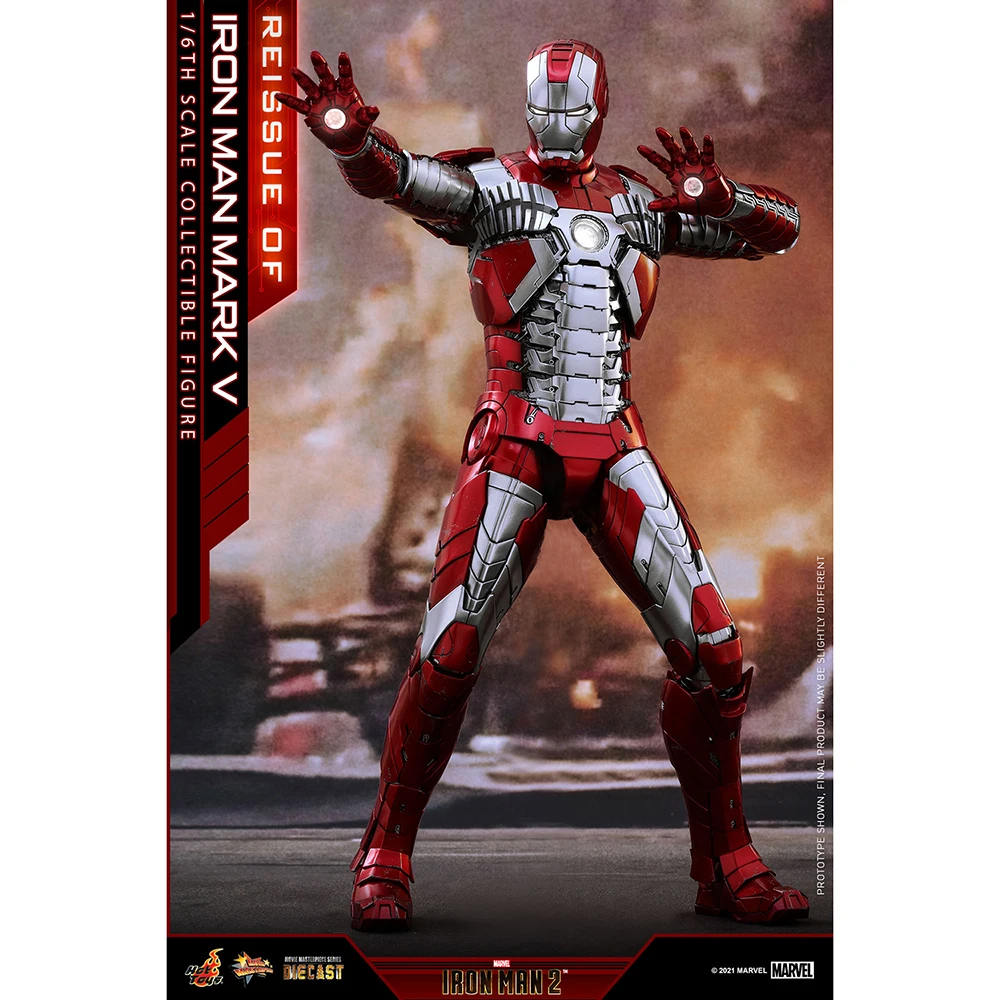 

Original Hottoys 1/6 Iron Man Mark 5 MMS400-D18 Marvel Alloy Model Collectible Toys Action Anime Figure Model Ornament