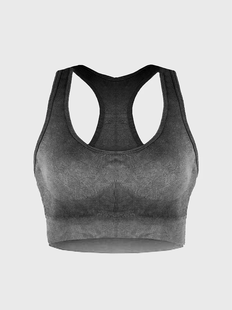 1 Piece Sport Bra Top Sexy Tank Top with Chest Pad for Running Fitness Yoga Fashion Belly-Baring Top Workout Sports Bra