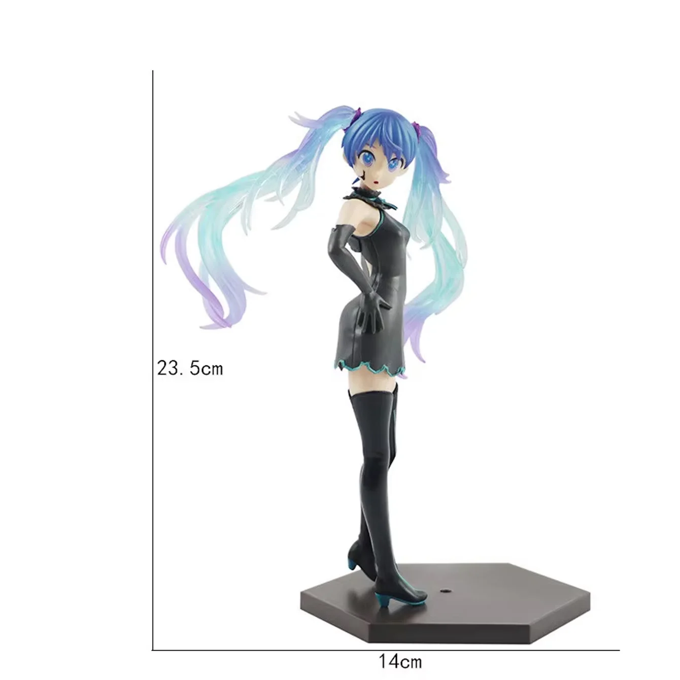 Miku Themed Decorative Statue Set - Detailed Character Display Ornament for Tabletop Decor & Hobby Collection