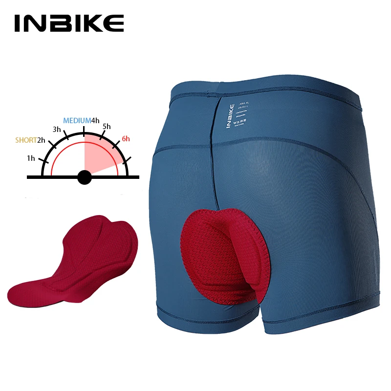 INBIKE Summer Men's Cycling Underwear Padded Bicycle Shorts Road Bike Shorts Briefs for Men Sponge Silicone Mats Biking Clothing cycling underwear,cycling shorts,cycling bib shorts