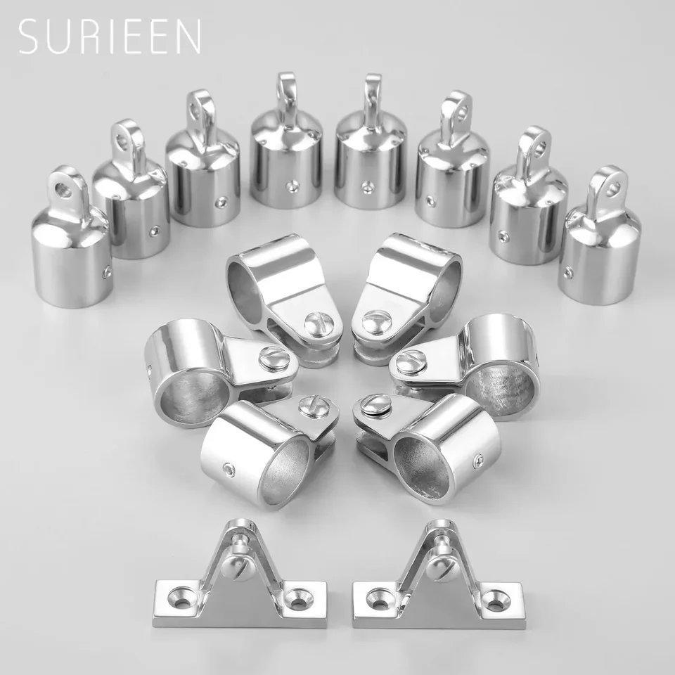 Webbing Strap Marine Hardware 316 Stainless Steel Bimini Top Fitting Jaw Slides For 7/8 Inch, 1 Inch, 1-1/4 25mm Webbing Strap
