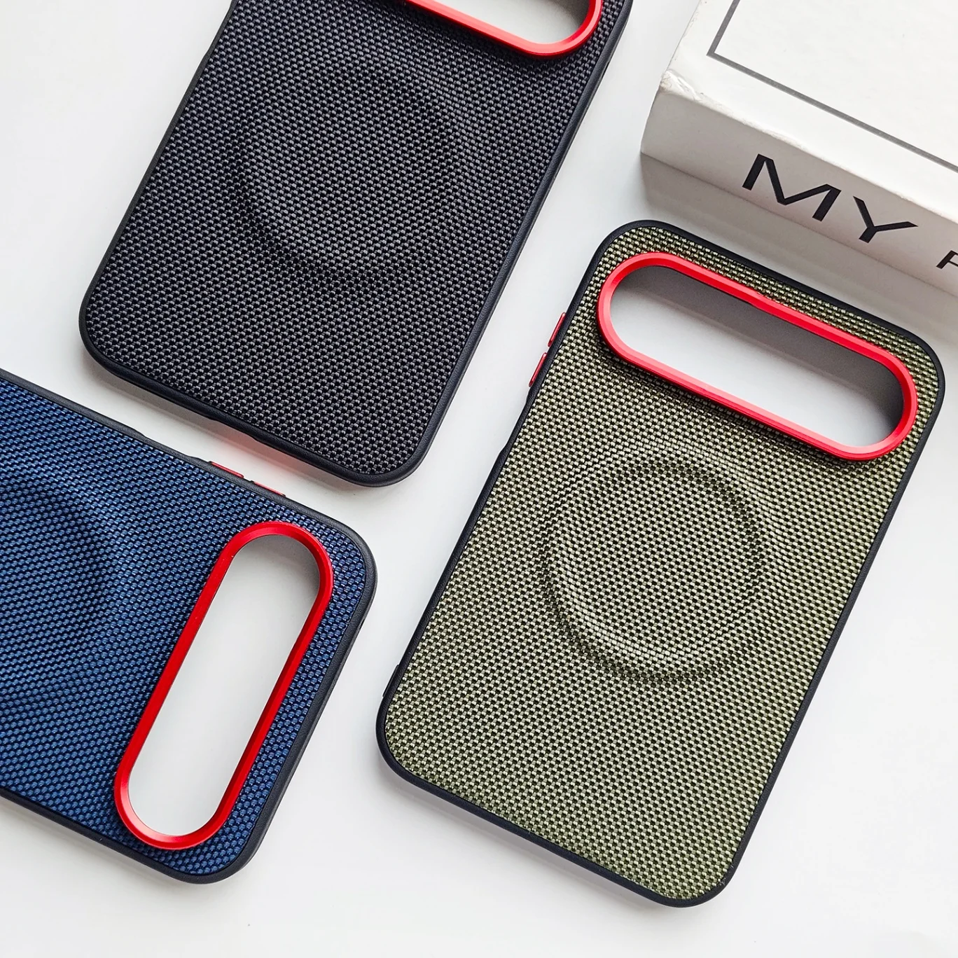 Luxury PU Leather Magnetic MagSafe Protective Back Cover Case