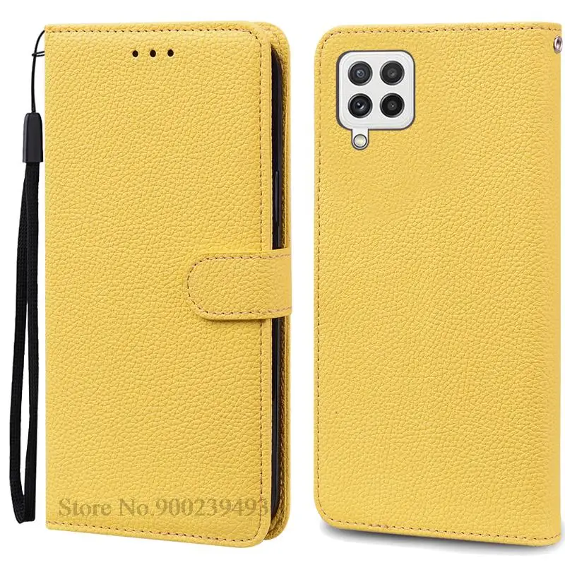 Leather Wallet Flip Case Soft Silicone Cover for Samsung Galaxy M32 - Stylish Protective s