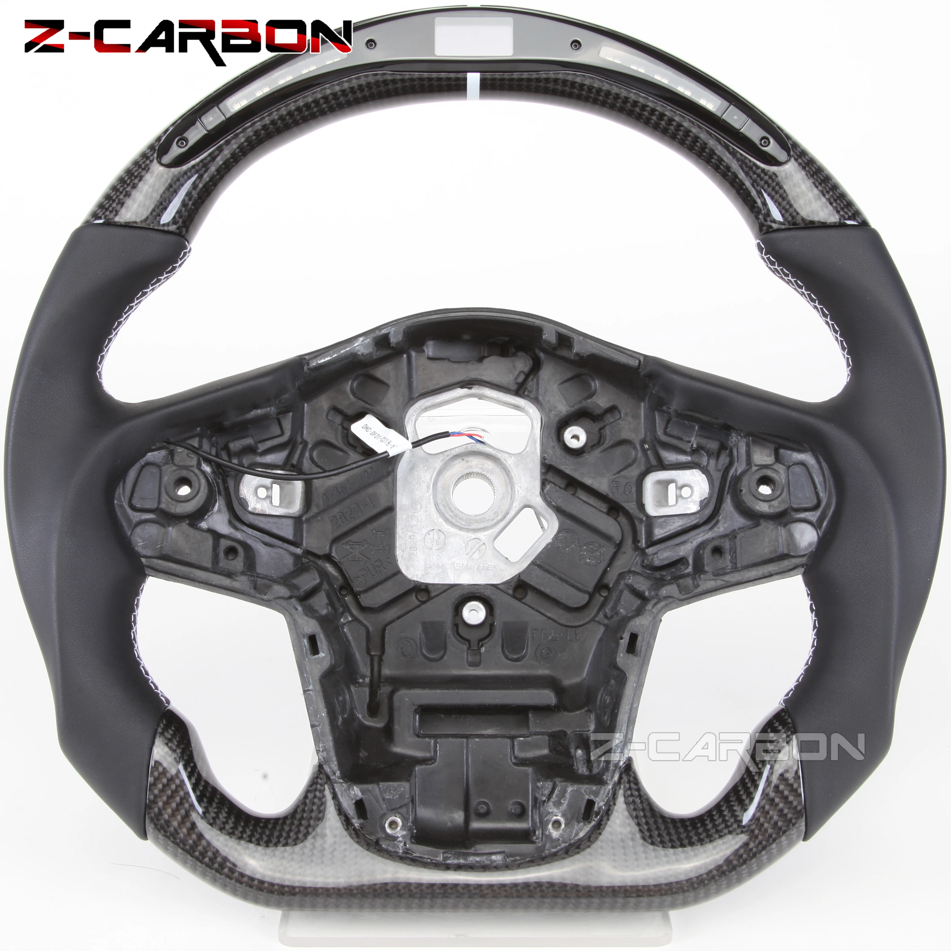 

Fit For Toyota 2019 2020 2021 2022 Supra LED Carbon Fiber Steering Wheel Volante Esportivo Leather Optional