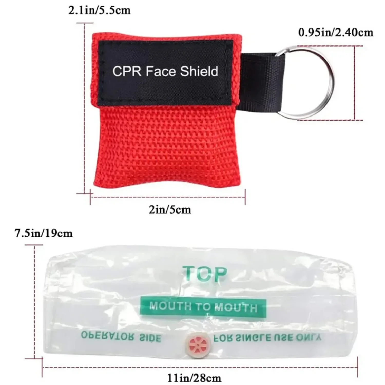 CPR Resuscitator Mask Emergency Aid Face Shield