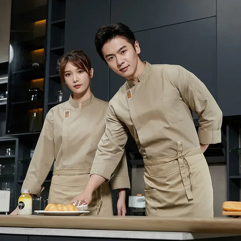 Restaurant Waiter Work Uniform Catering Chefs Short Sleeved Chef Work Uniform Restaurant Kitchen Uniform chef uniform