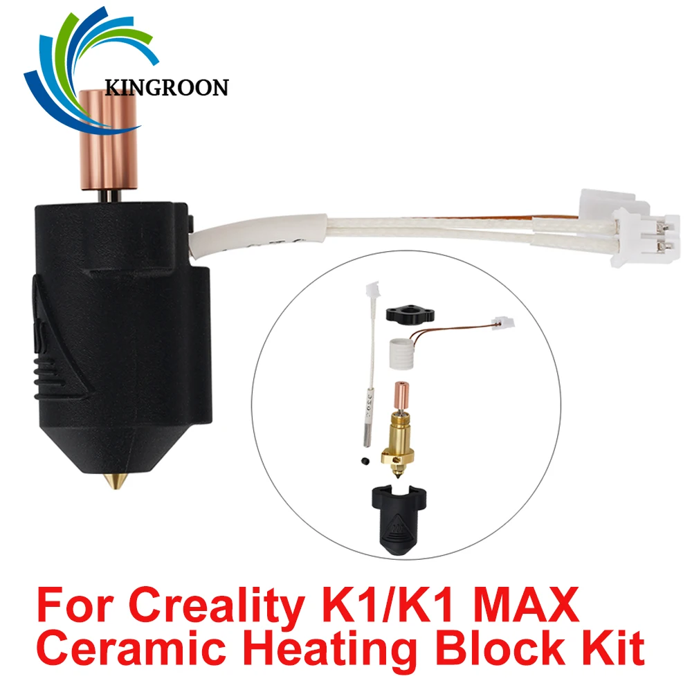 Kit Hotend Aggiornato Per K1 Hotend Per Creality K1/K1 Max Kit Blocco Di Riscaldamento In Ceramica Estrusore Da 300 ° C Per Stampante 3D Creality K1