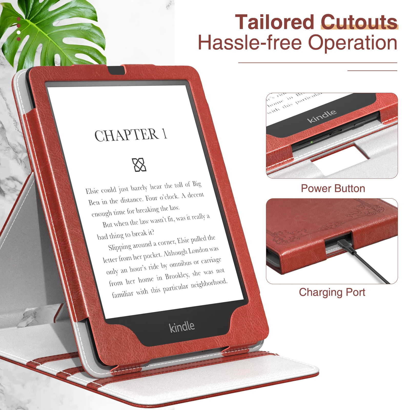 para 6.8 Kindle Paperwhite 11ª Geração de 2023 e Kindle Paperwhite Edição de Assinatura Capa Flip Vertical Premium Case - Imagem 4