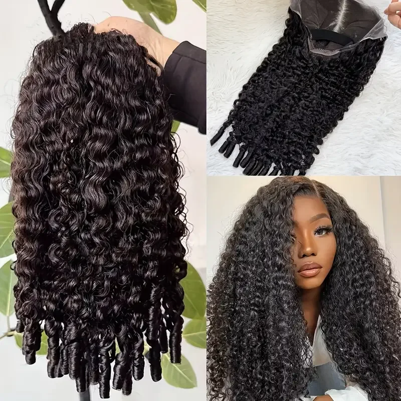 7x6 Burmese Curly Human Hair human Hair Wigs13x4 13X6 Hd Transparent Lace Front Wig Vietnamese Raw Human Hair 180% 200% Density 2