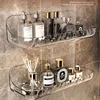 Acryli Bathroom Shelf No Drill Organizer Shower Storage Rack Washstand Cosmetics Storage Rack Wall Mounted Toilet Shampoo Holder 1
