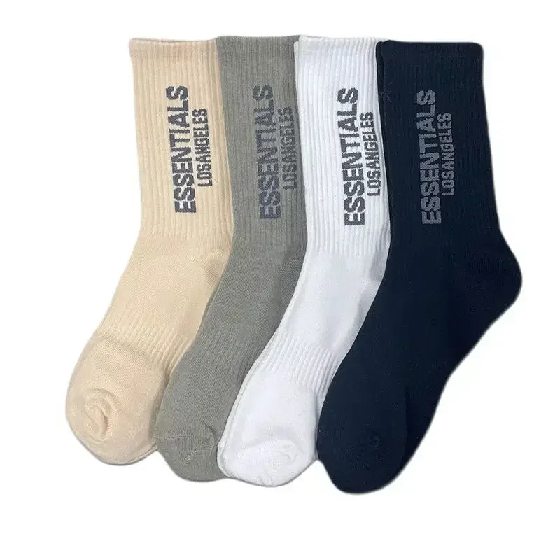 

4Pcs 2023 NEW Men Ladies Hip Hop Tall High Socks Cotton Skateboard Casual Fashion Couple Socks Breathable ESSENTIALS