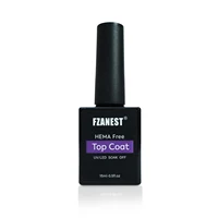 FZANEST HEMA TPO free High Durability Strong Top and Base Coat Set Shiny Crystal NO Wipe High Shine Gel Nail Polish Custom Logo 2