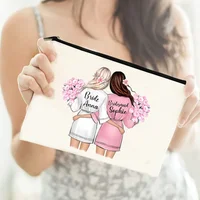 Personalised Makeup Bag Custom Name  Cosmetic Bags Travel Toiletry Organizer Bride Storage Make Up Case Wedding Bridesmaid Gifts 1
