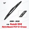  Wiper 10" Rear Wiper Blade For Suzuki SX4 Hatchback SX4-FCV S-Cross 2006 - 2020 Windshield Windscreen Tailgate Window 1