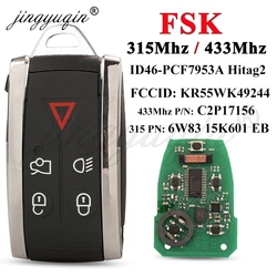 Premium 5-Button Keyless Entry Remote Car Key - 315Mhz FSK