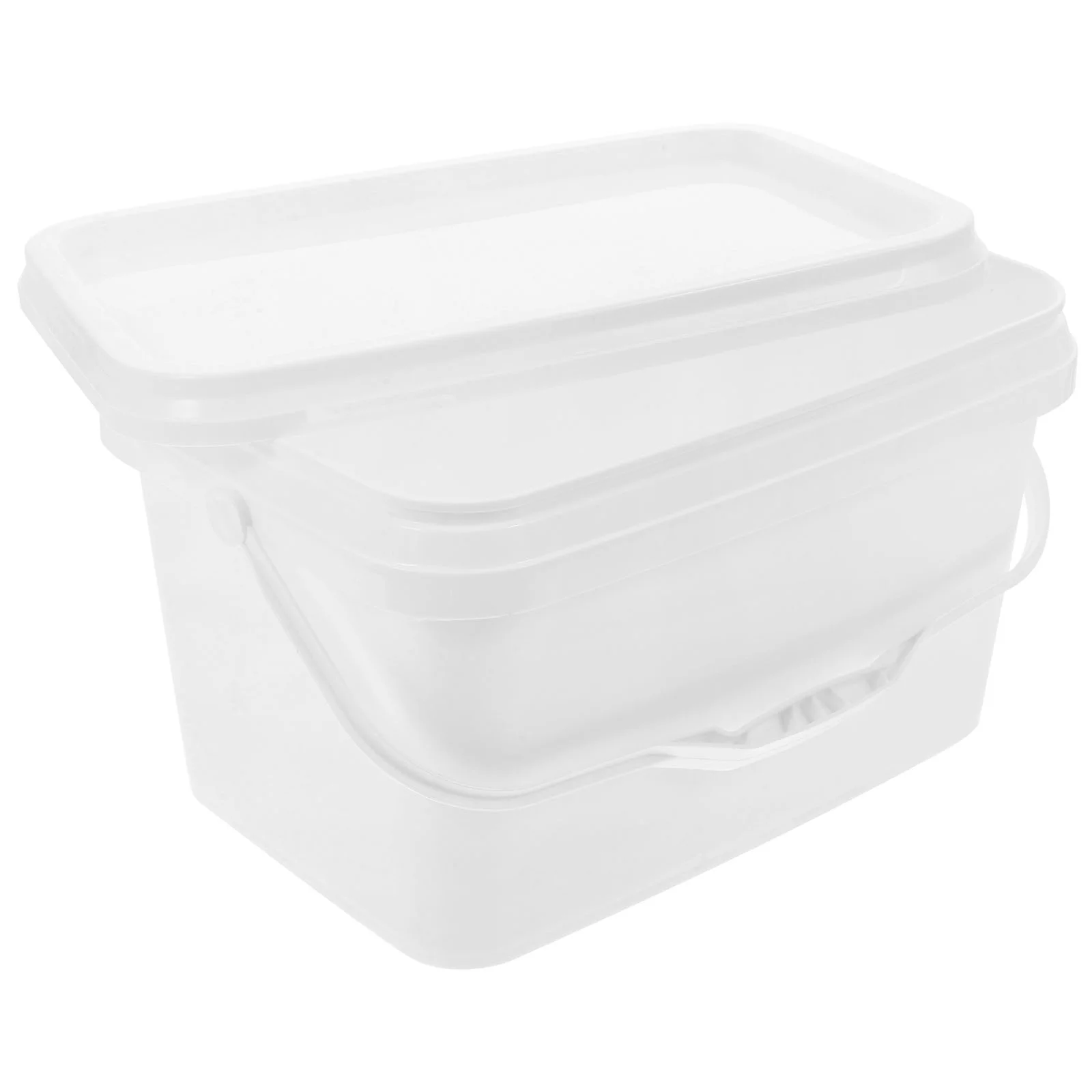 White Bucket Paint Food Containers with Lids Pour Pp Store Buckets For Painting