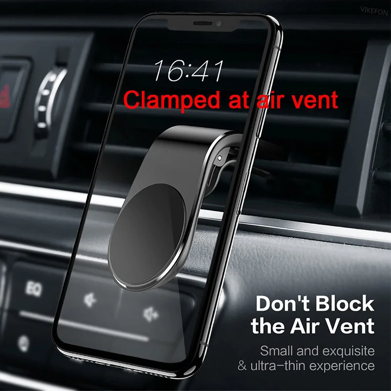 Magnetic Car Phone Holder Stand Air Vent Clip Mobile Mount Bracket Cellphone GPS Support in Car For iPhone Xiaomi Samsung LG 2
