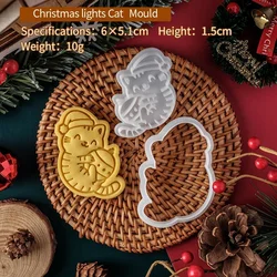 Festive Pet-Themed Cookie Cutter and Embosser for Baking and Decorating (E3052)