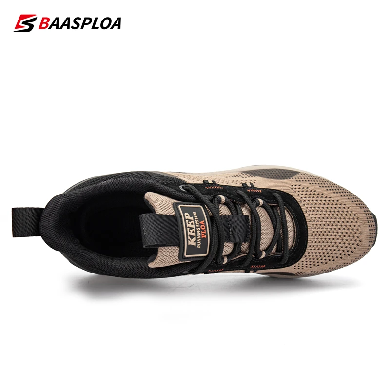 Baasploa Casual Shoes 2023 New for Man Anti Slip and Wear-Resistant Running Shoes Knit Comfortable Walking Sneakers