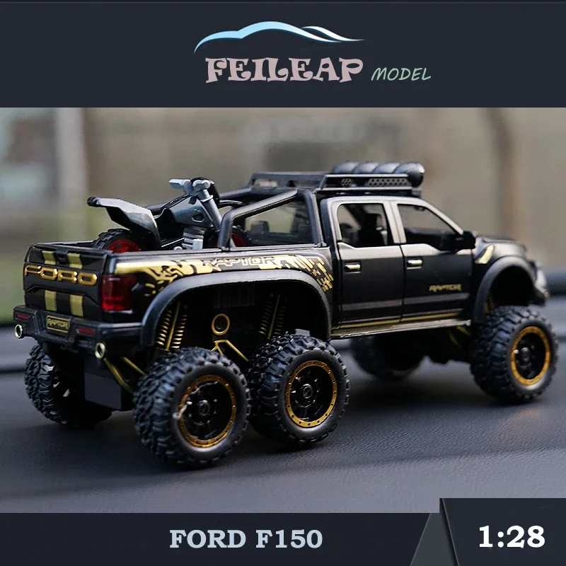 1/32 Ford Raptor F150 Pojazd terenowy 6X6 Pickup Zawieszenie