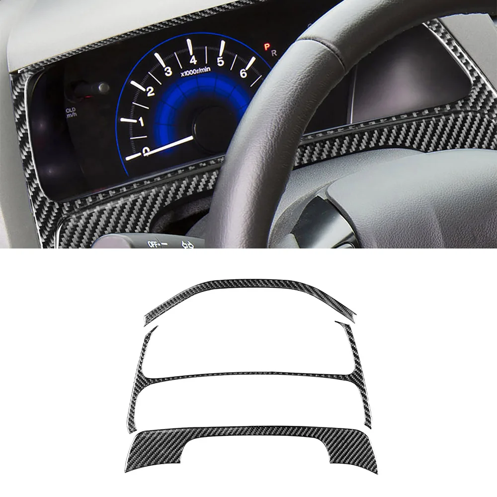 

Speedometer Decoration Cover Decal Sticker for Honda Civic 9 Coupe/Sedan 2013 2014 2015 Carbon Fiber Car Interior Accessories