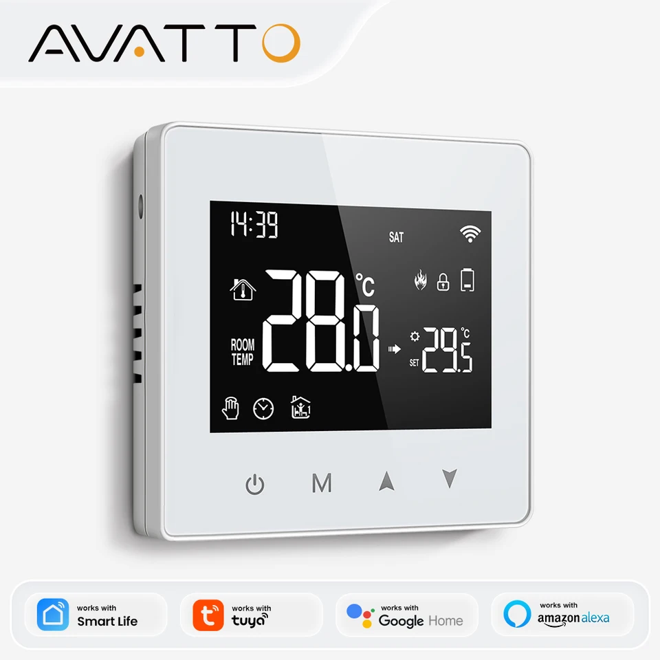 PNI CT25PW WiFi ingebouwde slimme thermostaat, internetbediening