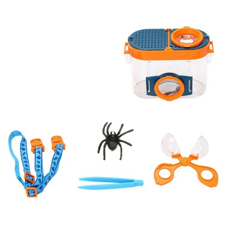 Bug Viewer Outdoor Insect Box Magnifier Observer Kit Insect Catcher Cage Kids Science Nature Exploration Tools Set