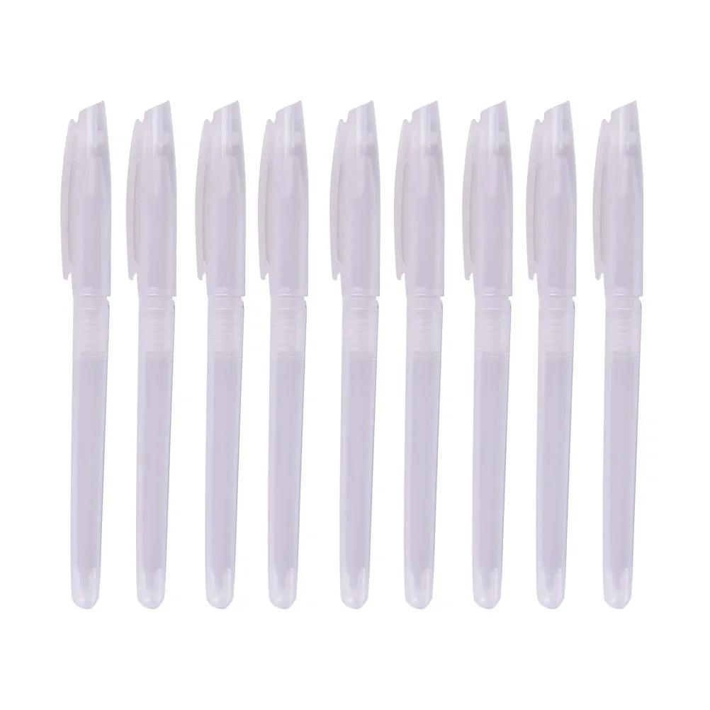 10pcs Transparent Pen Cover Gel Shell Ballpoint Simple Styple Cheap |