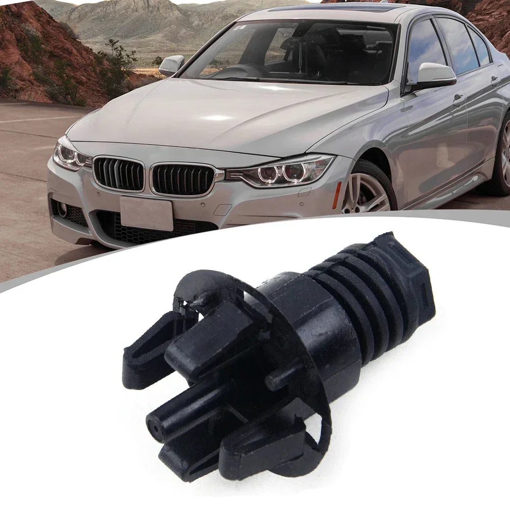 Bonnet Hood Slam Adjuster Repair Part Front Mount BMW Hood Adjuster 51-76-7-183-752 Rubber Buffer Block Black 1pc bonnet hood adjuster
